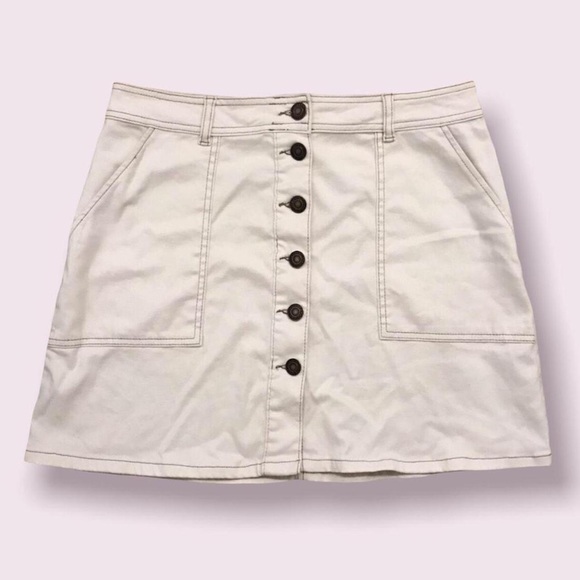 Anko Skirts Cottagecore Cream Denim Skirt Poshmark